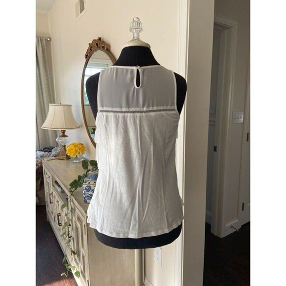 Express white ruffled tank (size small) - Picture 4 of 4